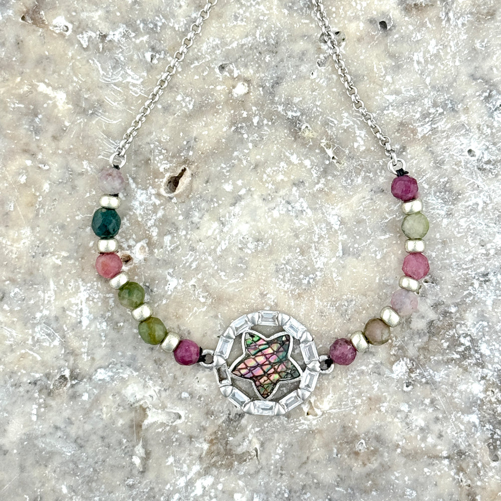 Tourmaline Star Adjustable Bracelet - SOLD