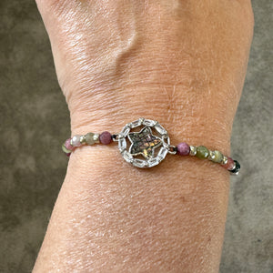 Tourmaline Star Adjustable Bracelet - SOLD