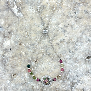 Tourmaline Star Adjustable Bracelet - SOLD